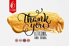 Thank You Calligraphy Lettering Collection Product Image 1