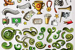 Soccer Cartoon Doodle Big Pack Product Image 9