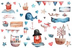 Sea Spirit - Watercolor Clip Art Set Product Image 6