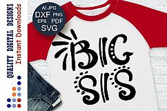 Big Sis SVG clip art Birthday Svg Baby shower svg Product Image 1