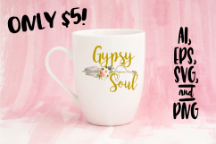 SPVinyl Gypsy Soul Boho Sublimation Design Bundle Product Image 3