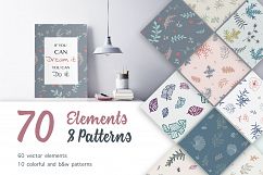 70 Wallpaper Floral Elements and Patterns Product Image 1