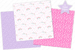 Fairy digital papers, Unicorn digital papers, Fairy patterns Product Image 2