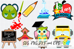 Back To School SVG, PNG, DXF and EPS files Product Image 1