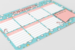 Planner semanal Imprimible Unicornios En español Product Image 3