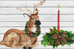 Watercolor Christmas digital clip art Product Image 6