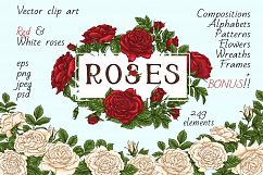 Roses – Vector Clip Art Set Product Image 1