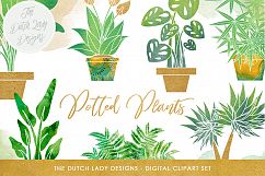 Potted Plants Clipart Set Product Image 1