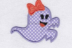 Funny Halloween Ghost Girl 2 Embroidery Design Product Image 4