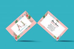 Floral Spring Business Card Product Image 2