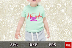i love mon heart svg mon life, mom svg,baby,Files for Cutting Machines,eps, dxf, cameo or cricut Product Image 1