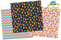 Monster digital papers, Monster patterns Product Image 2