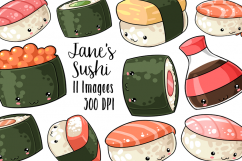 Kawaii Sushi Clipart Product Image 1