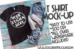 Black t shirt mock up 6512 Product Image 1