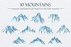 Mountains Watercolor Set Product Image 3