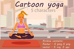 Cartoon yoga Product Image 1