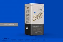 Glossy Tea Jar Mock-up Product Image 5
