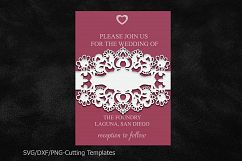 belly band wedding invitation template dxf svg cricut file Product Image 1