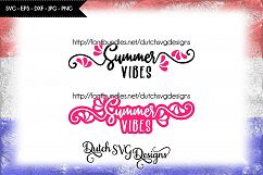 2 Text cutting files Summer Vibes, in Jpg Png SVG EPS DXF for Cricut &amp; Silhouette, summer svg, summer vibes svg, summer love svg, cricut svg Product Image 1