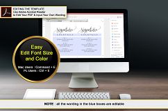 Signature Cocktails Sign Template, DAD_06 Product Image 3