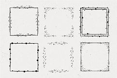 36 Hand Drawn Square Shapes - logo elements Product Image 3