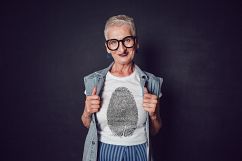 Old Woman T-Shirt Mock-Up Product Image 16