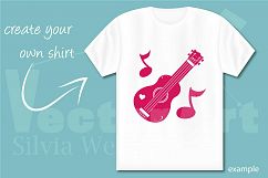 Ukulele Music Instrument - Cut File for Crafters Product Image 2