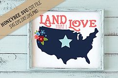 Land That I Love SVG Cut File Product Image 1