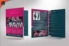 Breast Cancer Charity Event Program Photoshop Template Product Image 3