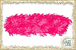 Brush Strokes in American Pink Glitter - Digital Clipart 24 of beautiful PNG files Product Image 19