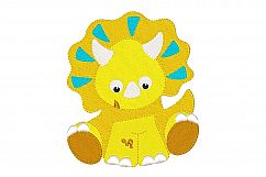 Dinosaurs Machine Embroidery Design Set Applique and Filled Product Image 3