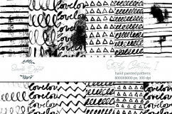 Sketchy Patterns 1 - Black and White Product Image 2