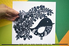 Bird paper cut SVG / DXF / EPS files Product Image 1