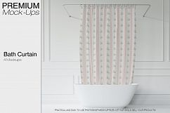 Bath Curtain Mockup Pack Product Image 1