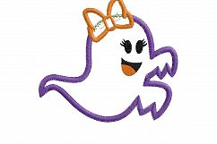 Funny Halloween Ghost Girl 2 Embroidery Design Product Image 6