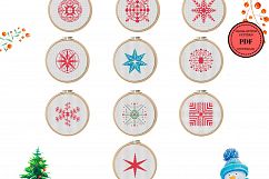 Christmas Series Snowflakes, Counted Cross Stitch Pattern Product Image 2