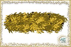 Ochre Amber Brush Strokes Clipart Autumn Golden Glitter  24 PNG - transparent background images Product Image 17