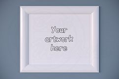 Large white digital frame mockup PSD Product Image 1