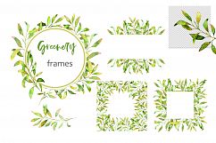 Greenery Collection. Watercolor set Product Image 4