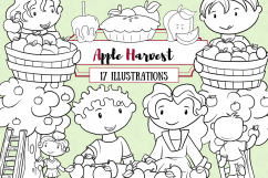 Apple Harvest Digital Stamps Product Image 1
