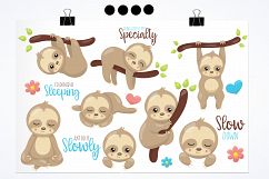 Sleepy sloth graphics and illustrations Product Image 2