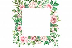 Watercolor Roses &amp; Foliage Set Product Image 6