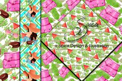Summer kisses digital paper Product Image 3