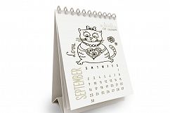 Coloring book calendar 2018 Product Image 4