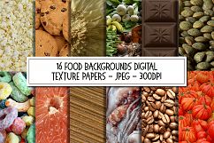 16 Food Background Texture Photographs Bundle Product Image 1