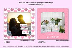 MOCKUP - Animated social media templates - Wedding theme Product Image 4