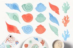 Sea inhabitants clipart collection Product Image 5