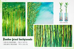 Bamboo. Watercolor illustrations. Product Image 6