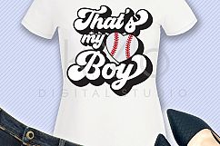 Thats My Boy Baseball Stitches Heart SVG PNG DXF EPS files Product Image 2