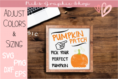 Pumpkin Patch Svg, Pumpkin Svg, Fall Sign Svg, Fall Svg Product Image 1